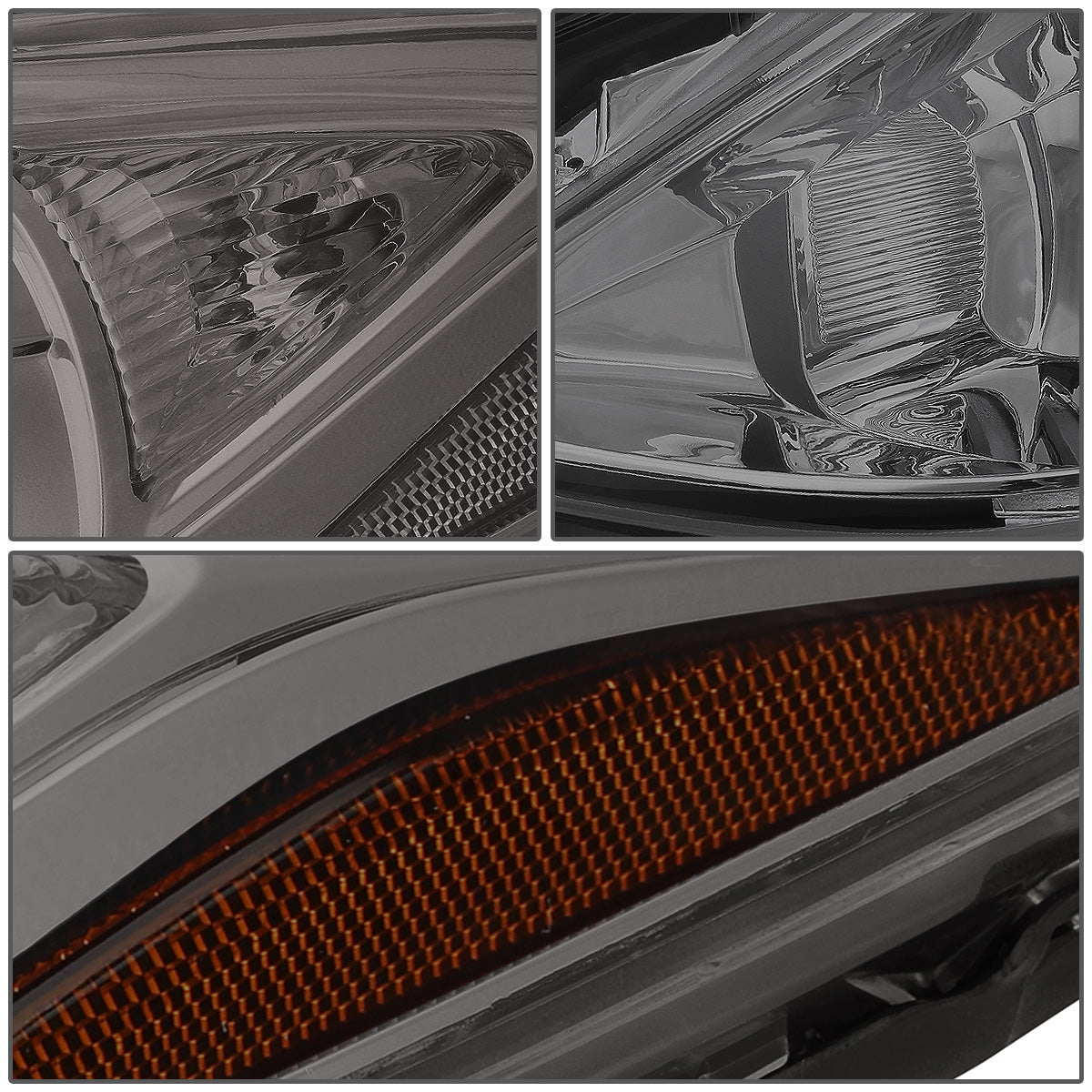 FAROS 14-16 MAZDA 3 4-DOOR - PROJECTOR - H11 LOW BEAM / 9005 HIGH BEAM - SMOKE HOUSING / AMBER CORNER