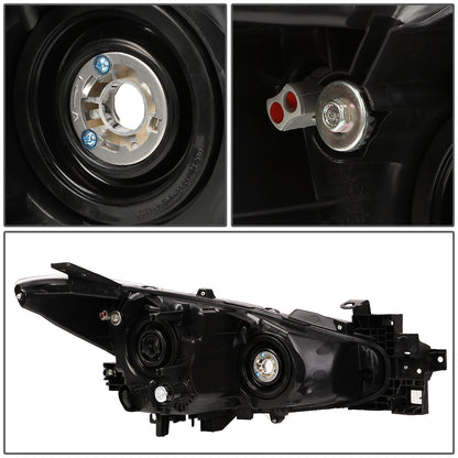 FAROS 14-16 MAZDA 3 4-DOOR - PROJECTOR - H11 LOW BEAM / 9005 HIGH BEAM - SMOKE HOUSING / CLEAR CORNER