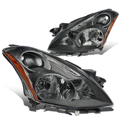 FAROS 10-12 NISSAN ALTIMA SEDAN - FITS MODELS W/ HALOGEN HEADLIGHTS ONLY - H11 LOW / H9 HIGH - BLACK HOUSING / AMBER CORNER