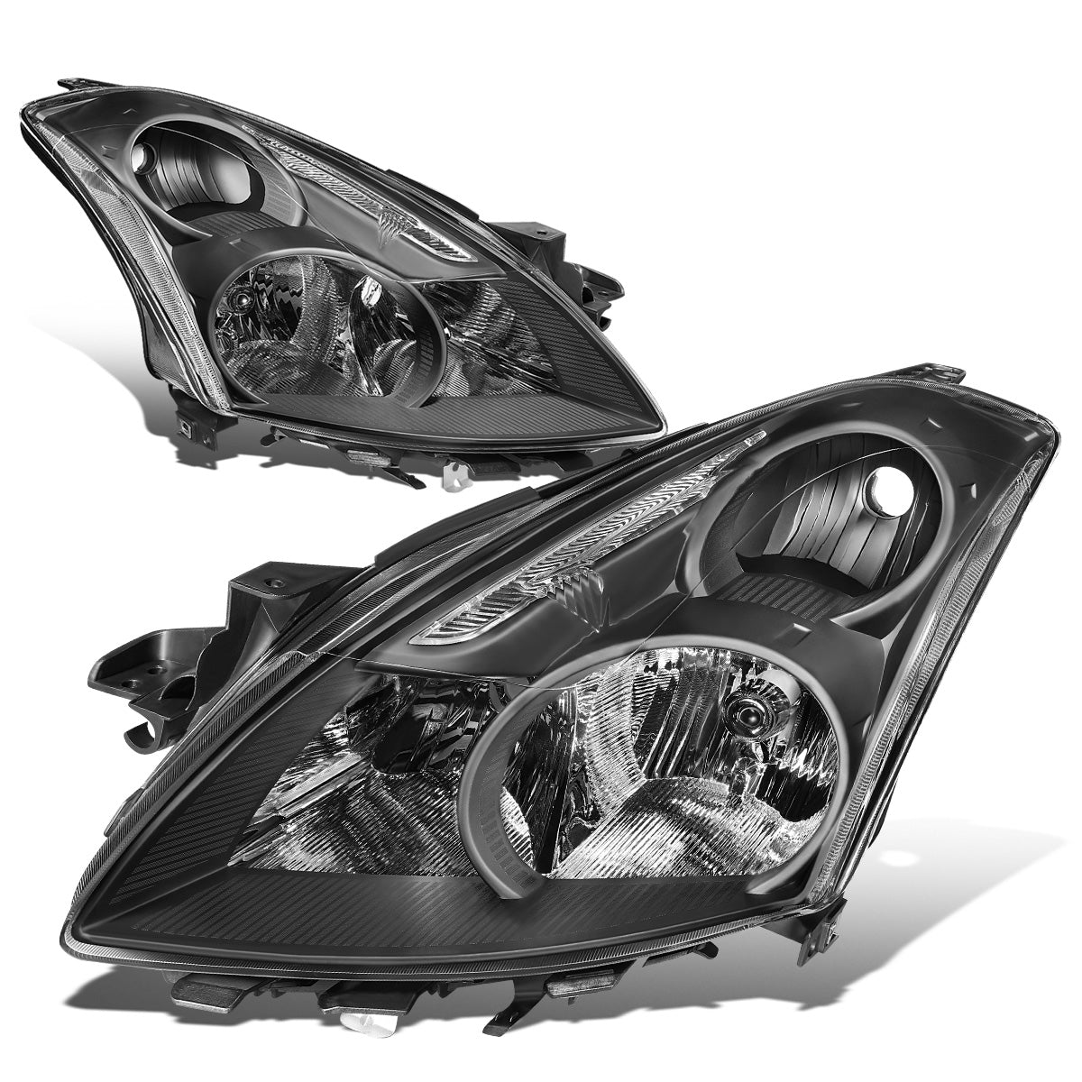 FAROS 10-12 NISSAN ALTIMA SEDAN - FITS MODELS W/ HALOGEN HEADLIGHTS ONLY - H11 LOW / H9 HIGH - BLACK HOUSING / CLEAR CORNER