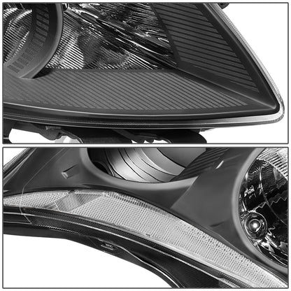 FAROS 10-12 NISSAN ALTIMA SEDAN - FITS MODELS W/ HALOGEN HEADLIGHTS ONLY - H11 LOW / H9 HIGH - BLACK HOUSING / CLEAR CORNER