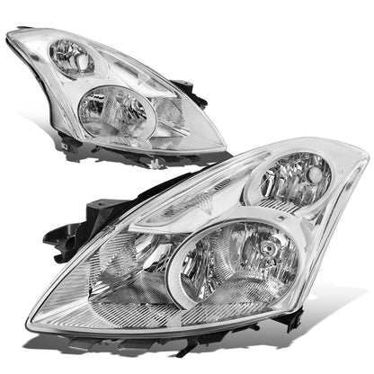 FAROS 10-12 NISSAN ALTIMA SEDAN - FITS MODELS W/ HALOGEN HEADLIGHTS ONLY - H11 LOW / H9 HIGH - CHROME HOUSING / CLEAR CORNER
