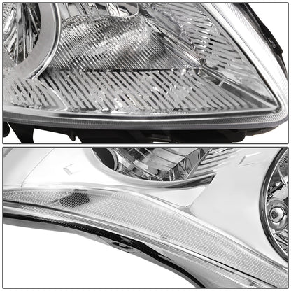 FAROS 10-12 NISSAN ALTIMA SEDAN - FITS MODELS W/ HALOGEN HEADLIGHTS ONLY - H11 LOW / H9 HIGH - CHROME HOUSING / CLEAR CORNER