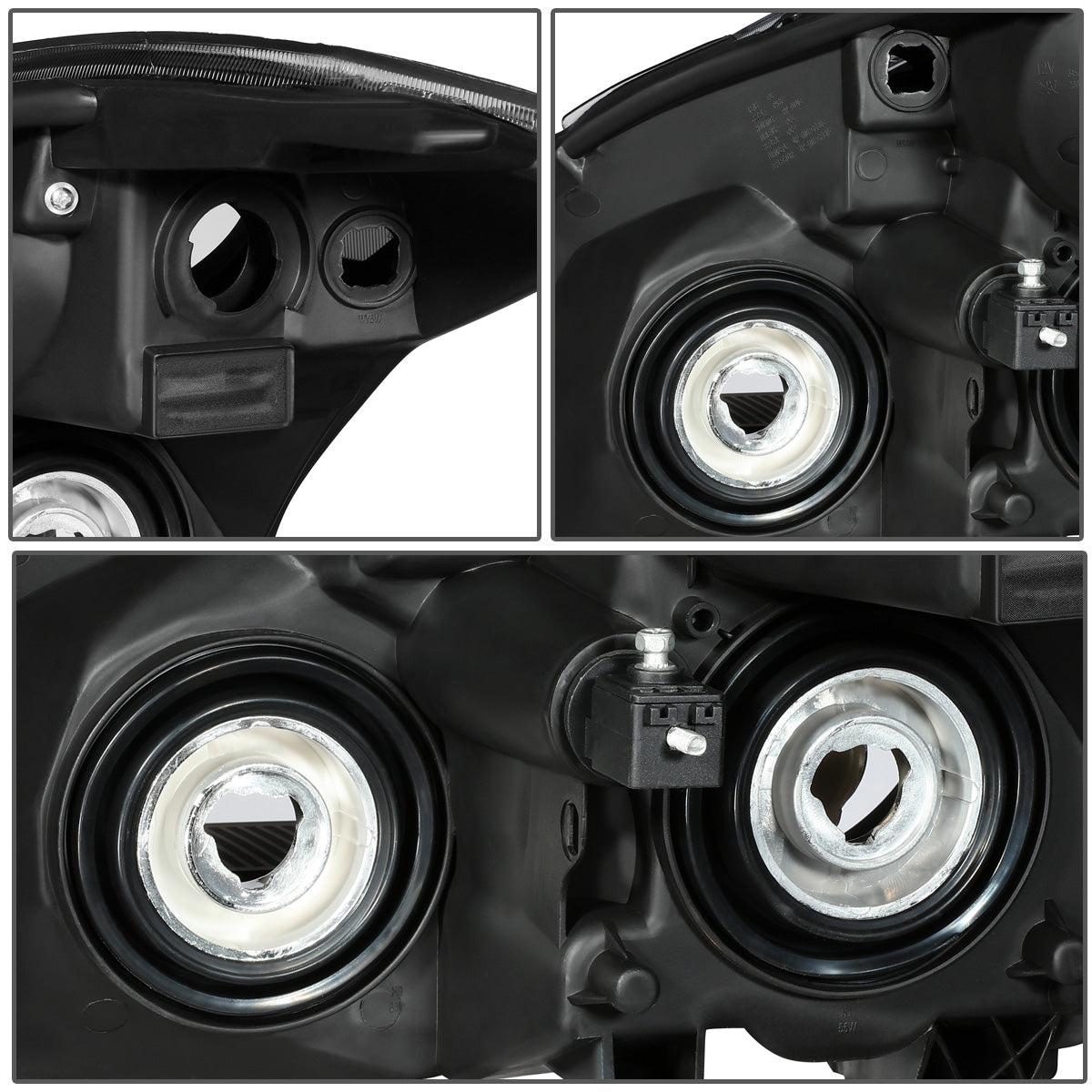 FAROS 10-12 NISSAN ALTIMA SEDAN - FITS MODELS W/ HALOGEN HEADLIGHTS ONLY - H11 LOW / H9 HIGH - CHROME HOUSING / CLEAR CORNER