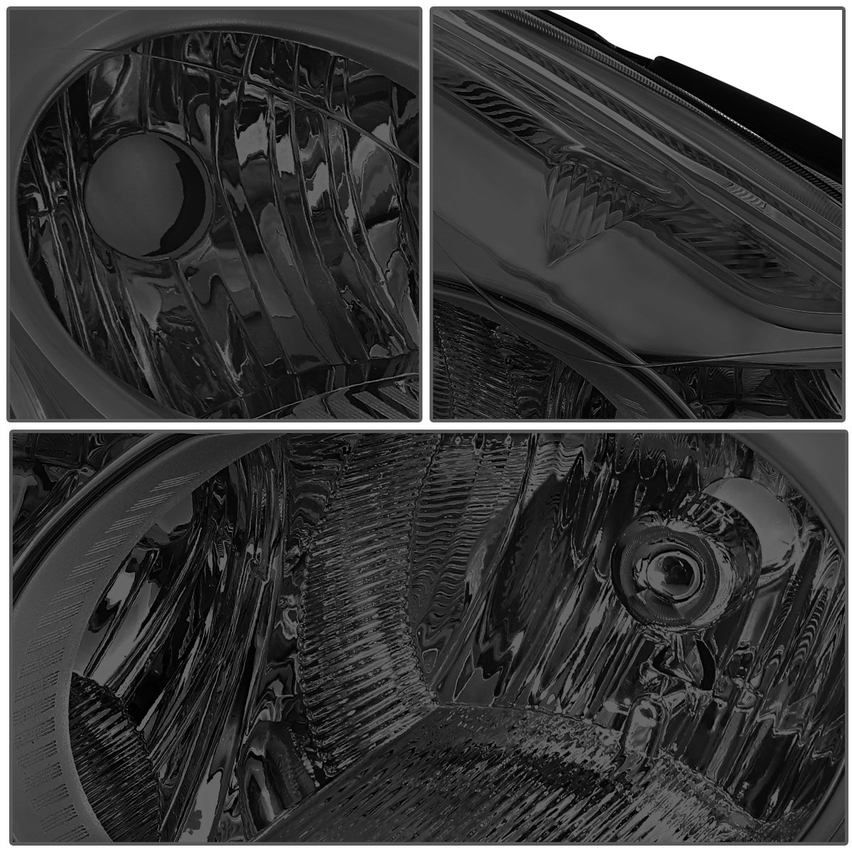 FAROS 10-12 NISSAN ALTIMA SEDAN - FITS MODELS W/ HALOGEN HEADLIGHTS ONLY - H11 LOW / H9 HIGH - SMOKE HOUSING / AMBER CORNER