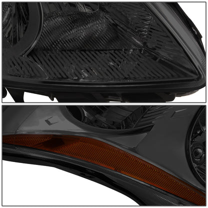 FAROS 10-12 NISSAN ALTIMA SEDAN - FITS MODELS W/ HALOGEN HEADLIGHTS ONLY - H11 LOW / H9 HIGH - SMOKE HOUSING / AMBER CORNER