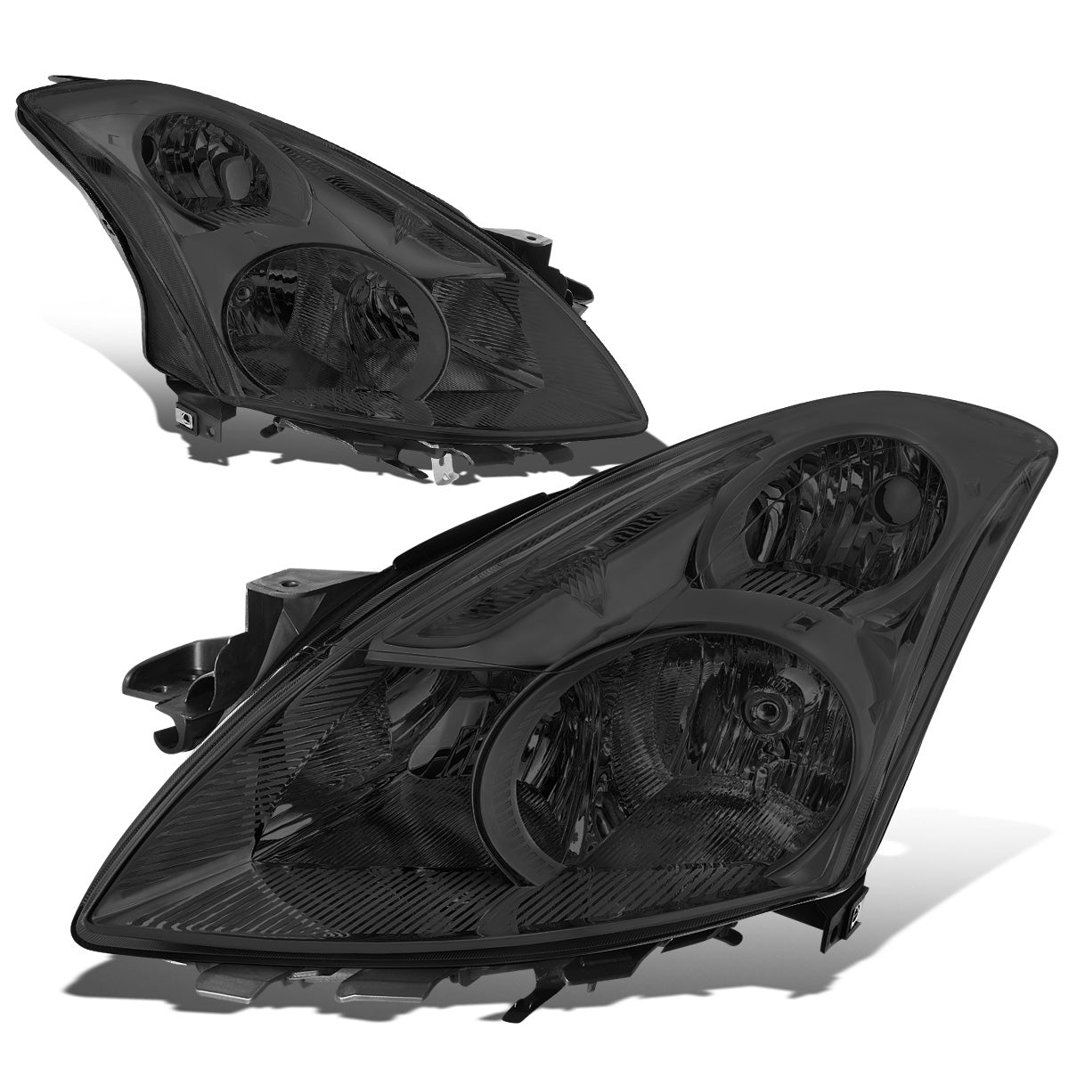 FAROS 10-12 NISSAN ALTIMA SEDAN - FITS MODELS W/ HALOGEN HEADLIGHTS ONLY - H11 LOW / H9 HIGH - SMOKE HOUSING / CLEAR CORNER