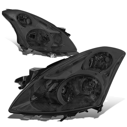 FAROS 10-12 NISSAN ALTIMA SEDAN - FITS MODELS W/ HALOGEN HEADLIGHTS ONLY - H11 LOW / H9 HIGH - SMOKE HOUSING / CLEAR CORNER