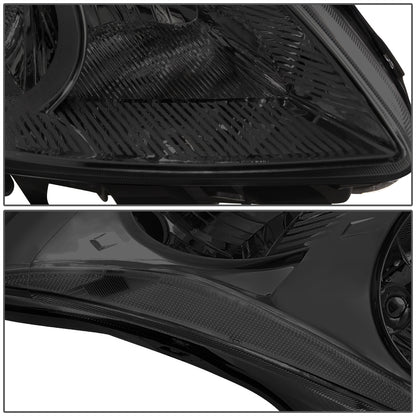 FAROS 10-12 NISSAN ALTIMA SEDAN - FITS MODELS W/ HALOGEN HEADLIGHTS ONLY - H11 LOW / H9 HIGH - SMOKE HOUSING / CLEAR CORNER