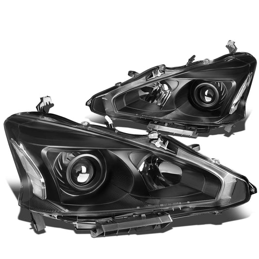 FAROS 13-15 NISSAN ALTIMA - H11 LOW BEAM / H9 HIGH BEAM - BLACK HOUSING / CLEAR CORNER