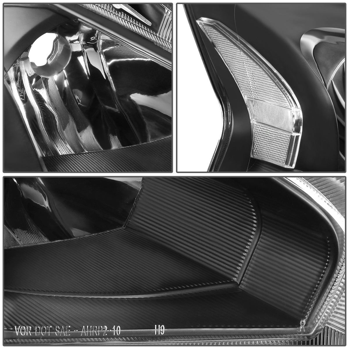 FAROS 13-15 NISSAN ALTIMA - H11 LOW BEAM / H9 HIGH BEAM - BLACK HOUSING / CLEAR CORNER