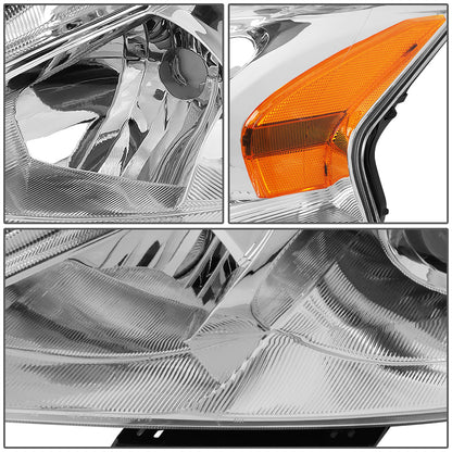 FAROS 13-15 NISSAN ALTIMA - H11 LOW BEAM / H9 HIGH BEAM - CHROME HOUSING / AMBER CORNER