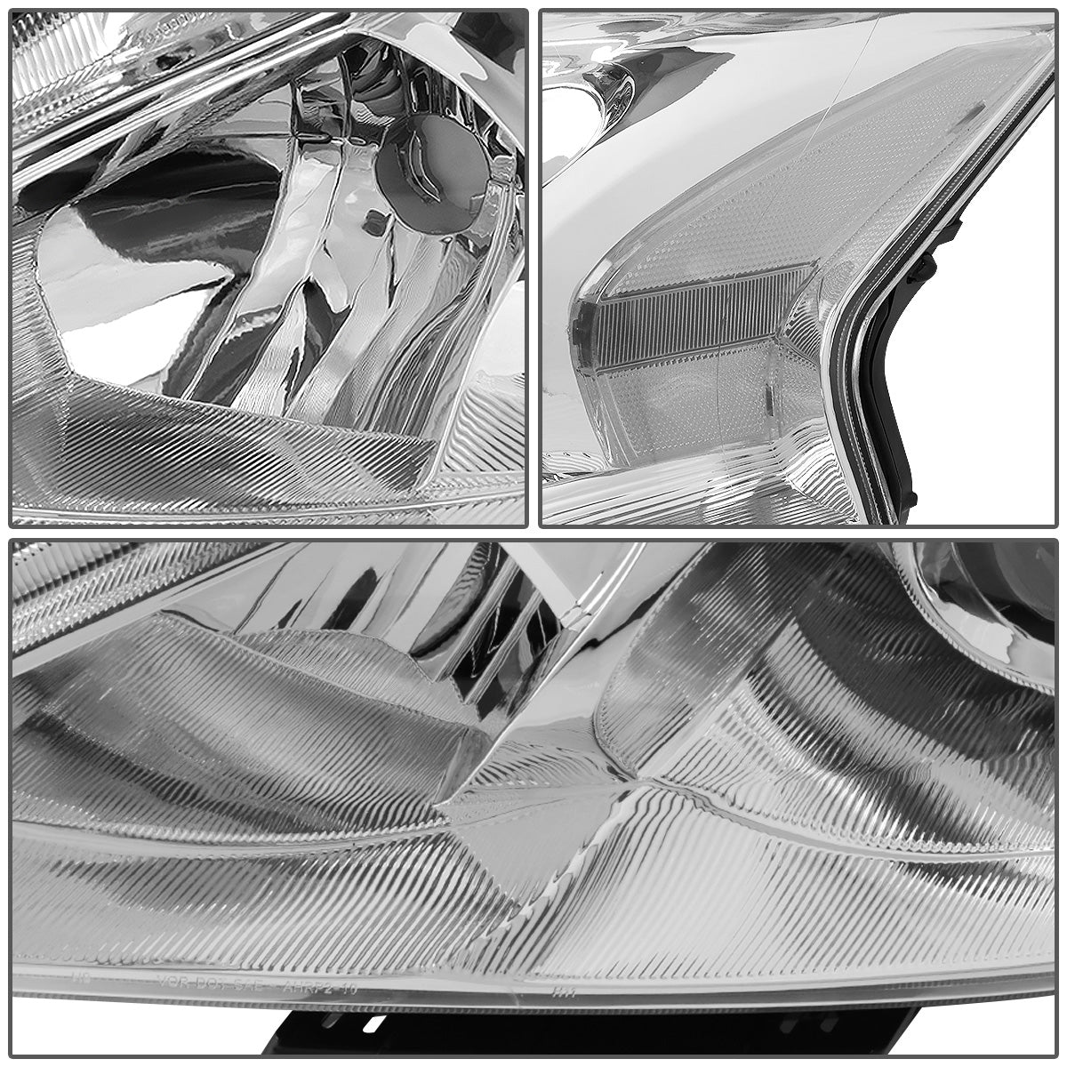 FAROS 13-15 NISSAN ALTIMA - H11 LOW BEAM / H9 HIGH BEAM - CHROME HOUSING / CLEAR CORNER