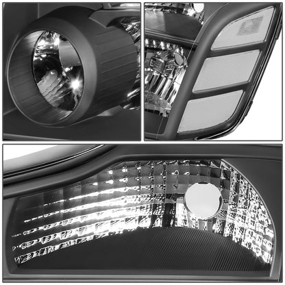FAROS 04-15 NISSAN TITAN / 04-07 NISSAN ARMADA - 9005 HIGH BEAM / 9006 LOW BEAM / 3157A SIGNAL / 194 SIDE MARKER - BLACK HOUSING / CLEAR CORNER