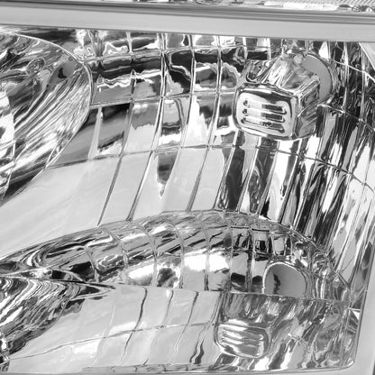 FAROS 04-15 NISSAN TITAN / 04-07 NISSAN ARMADA - 9005 HIGH BEAM / 9006 LOW BEAM / 3157A SIGNAL / 194 SIDE MARKER - CHROME HOUSING / AMBER CORNER