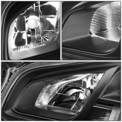 FAROS 09-14 NISSAN MAXIMA W/ HALOGEN HEADLIGHTS - PROJECTOR - 9005 HIGH BEAM / H11 LOW BEAM - BLACK HOUSING / AMBER CORNER