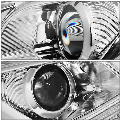 FAROS 09-14 NISSAN MAXIMA W/ HALOGEN HEADLIGHTS - PROJECTOR - 9005 HIGH BEAM / H11 LOW BEAM - CHROME HOUSING / CLEAR CORNER