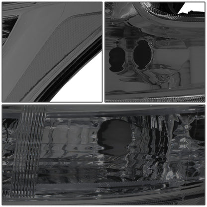 FAROS 09-14 NISSAN MAXIMA W/ HALOGEN HEADLIGHTS - PROJECTOR - 9005 HIGH BEAM / H11 LOW BEAM - SMOKE HOUSING / CLEAR CORNER