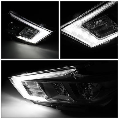 FAROS 16-18 NISSAN MAXIMA - FITS S, SL, SV MODELS W/ HALOGEN HEADLIGHTS ONLY - PROJECTOR LOW BEAM- H9 HIGH / H11 LOW BEAM - CHROME HOUSING / CLEAR CORNER