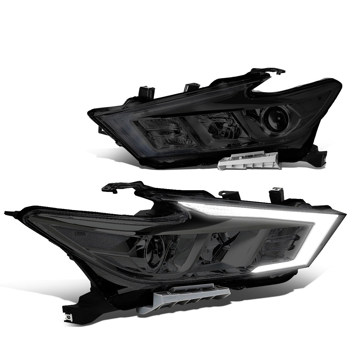 FAROS 16-18 NISSAN MAXIMA - FITS S, SL, SV MODELS W/ HALOGEN HEADLIGHTS ONLY - PROJECTOR LOW BEAM- H9 HIGH / H11 LOW BEAM - SMOKE HOUSING / CLEAR CORNER