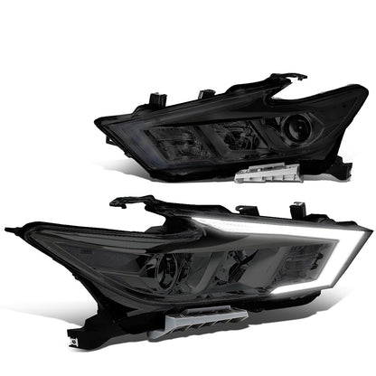 FAROS 16-18 NISSAN MAXIMA - FITS S, SL, SV MODELS W/ HALOGEN HEADLIGHTS ONLY - PROJECTOR LOW BEAM- H9 HIGH / H11 LOW BEAM - SMOKE HOUSING / CLEAR CORNER