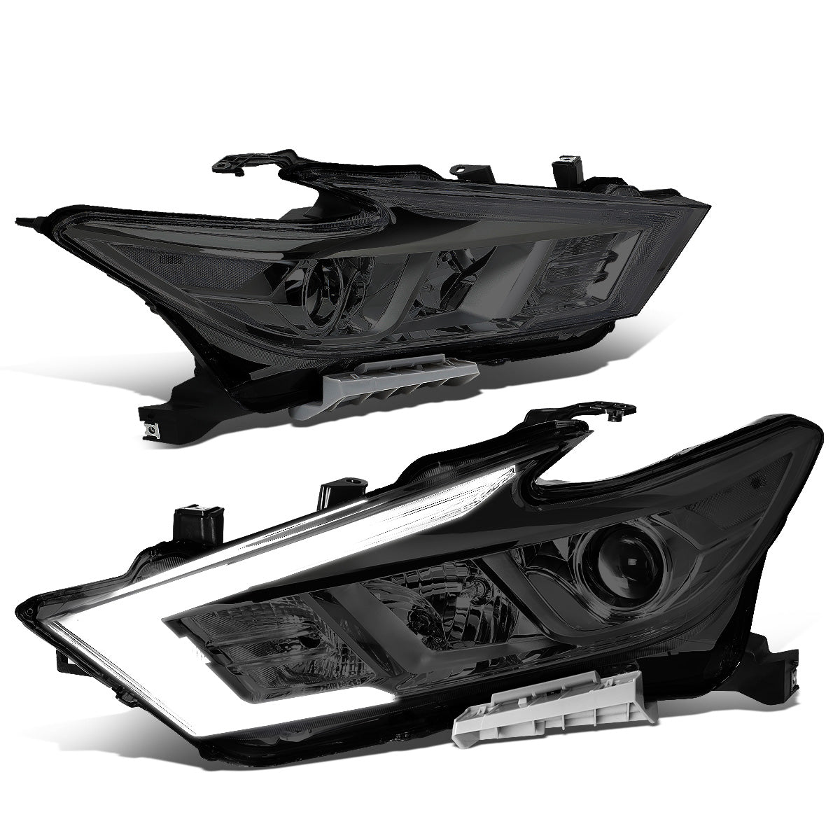 FAROS 16-18 NISSAN MAXIMA - FITS S, SL, SV MODELS W/ HALOGEN HEADLIGHTS ONLY - PROJECTOR LOW BEAM- H9 HIGH / H11 LOW BEAM - SMOKE HOUSING / CLEAR CORNER