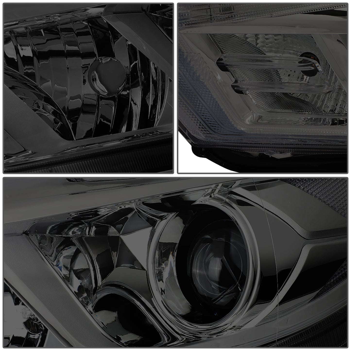 FAROS 16-18 NISSAN MAXIMA - FITS S, SL, SV MODELS W/ HALOGEN HEADLIGHTS ONLY - PROJECTOR LOW BEAM- H9 HIGH / H11 LOW BEAM - SMOKE HOUSING / CLEAR CORNER