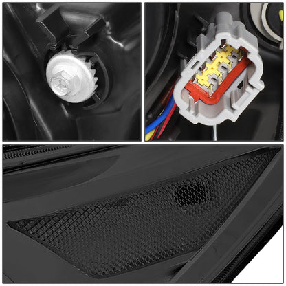FAROS 16-18 NISSAN MAXIMA - FITS S, SL, SV MODELS W/ HALOGEN HEADLIGHTS ONLY - PROJECTOR LOW BEAM- H9 HIGH / H11 LOW BEAM - SMOKE HOUSING / CLEAR CORNER