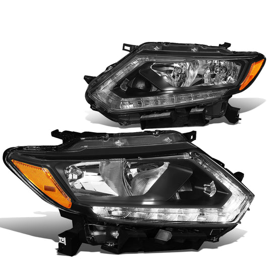 FAROS 14-16 NISSAN ROGUE - ONLY FITS MODELS W/ HALOGEN HEADLIGHTS - H11 LOW BEAM / H9 HIGH BEAM - BLACK HOUSING / AMBER CORNER