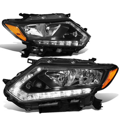 FAROS 14-16 NISSAN ROGUE - ONLY FITS MODELS W/ HALOGEN HEADLIGHTS - H11 LOW BEAM / H9 HIGH BEAM - BLACK HOUSING / AMBER CORNER