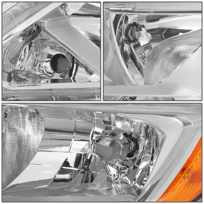 FAROS 14-16 NISSAN ROGUE - ONLY FITS MODELS W/ HALOGEN HEADLIGHTS - H11 LOW BEAM / H9 HIGH BEAM - CHROME HOUSING / AMBER CORNER
