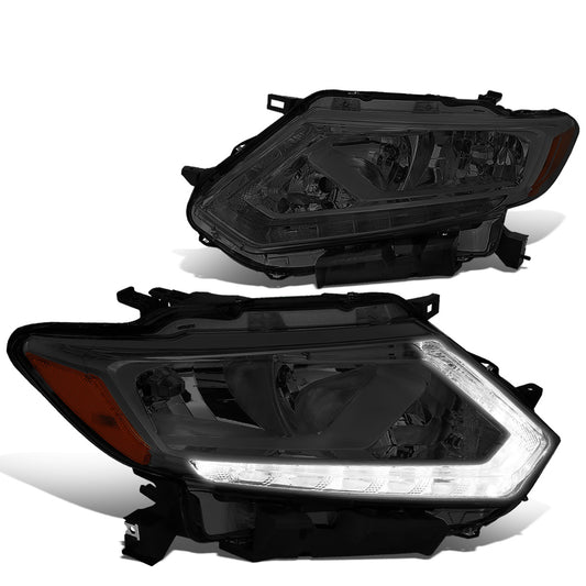 FAROS 14-16 NISSAN ROGUE - ONLY FITS MODELS W/ HALOGEN HEADLIGHTS - H11 LOW BEAM / H9 HIGH BEAM - SMOKE HOUSING / AMBER CORNER