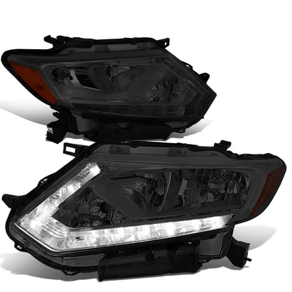 FAROS 14-16 NISSAN ROGUE - ONLY FITS MODELS W/ HALOGEN HEADLIGHTS - H11 LOW BEAM / H9 HIGH BEAM - SMOKE HOUSING / AMBER CORNER