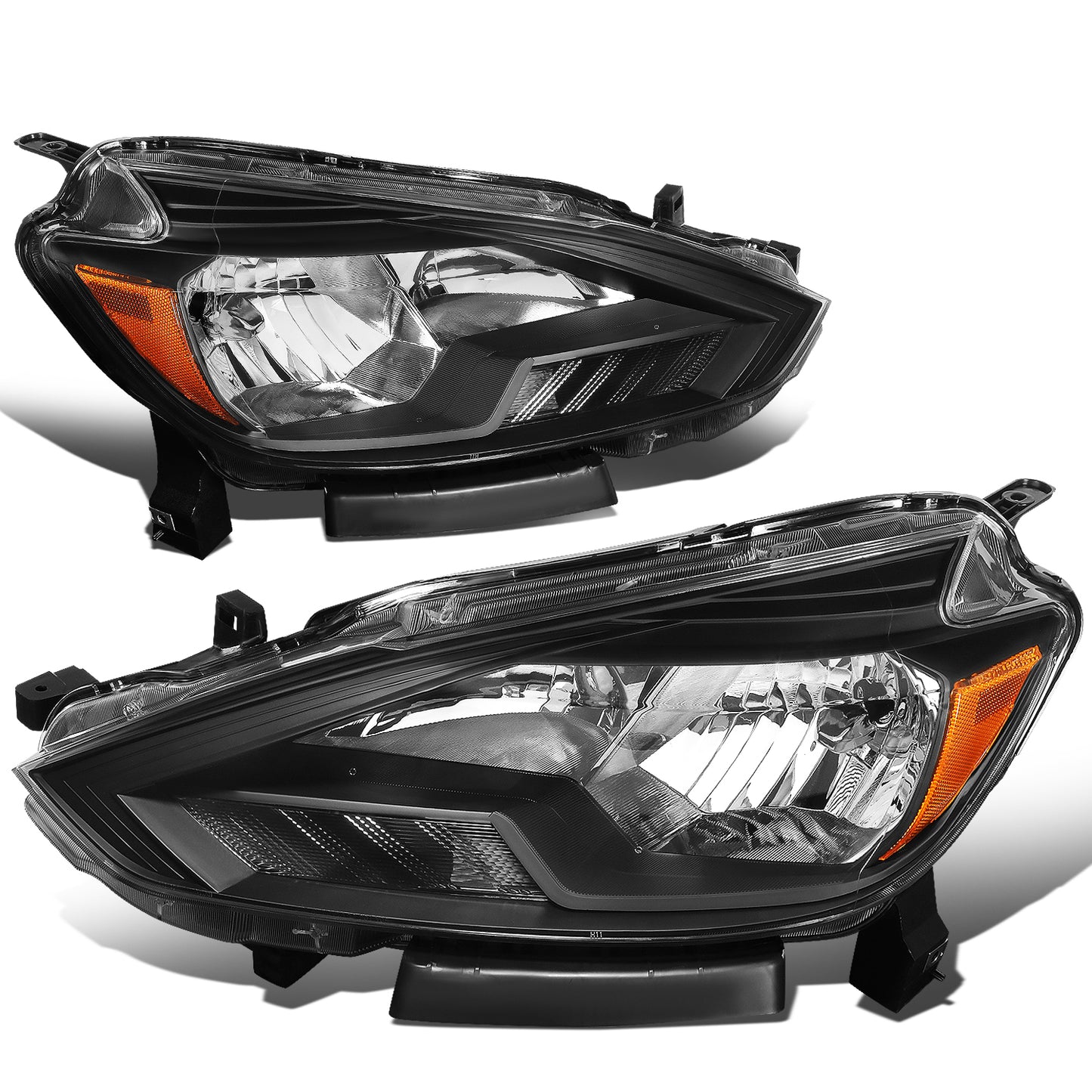 FAROS 16-18 NISSAN SENTRA - FITS MODELS W/ FACTORY HALOGEN HEADLIGHTS - OE STYLE - H11 LOW BEAM / H9 HIGH BEAM - BLACK HOUSING / AMBER CORNER