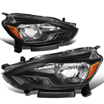 FAROS 16-18 NISSAN SENTRA - FITS MODELS W/ FACTORY HALOGEN HEADLIGHTS - OE STYLE - H11 LOW BEAM / H9 HIGH BEAM - BLACK HOUSING / AMBER CORNER