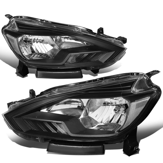 FAROS 16-18 NISSAN SENTRA - FITS MODELS W/ FACTORY HALOGEN HEADLIGHTS - OE STYLE - H11 LOW BEAM / H9 HIGH BEAM - BLACK HOUSING / CLEAR CORNER