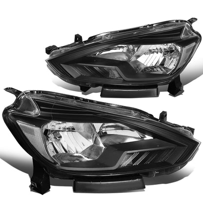 FAROS 16-18 NISSAN SENTRA - FITS MODELS W/ FACTORY HALOGEN HEADLIGHTS - OE STYLE - H11 LOW BEAM / H9 HIGH BEAM - BLACK HOUSING / CLEAR CORNER