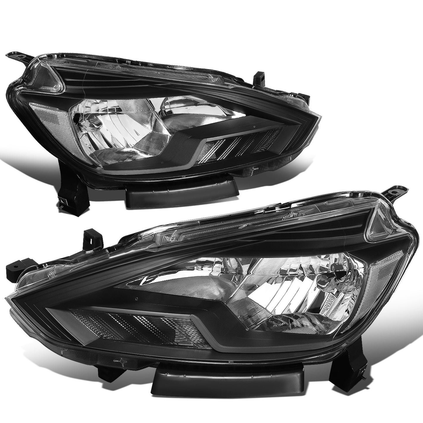 FAROS 16-18 NISSAN SENTRA - FITS MODELS W/ FACTORY HALOGEN HEADLIGHTS - OE STYLE - H11 LOW BEAM / H9 HIGH BEAM - BLACK HOUSING / CLEAR CORNER