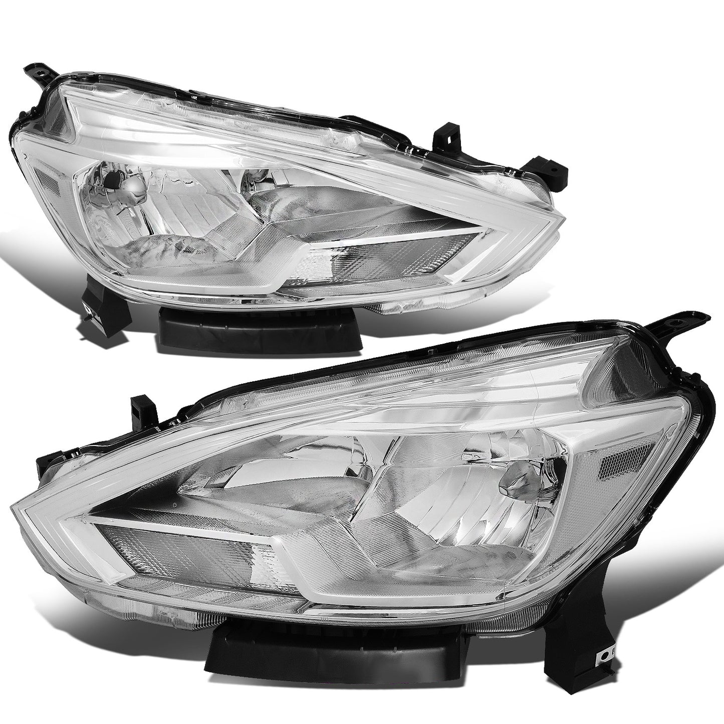 FAROS 16-18 NISSAN SENTRA - FITS MODELS W/ FACTORY HALOGEN HEADLIGHTS - OE STYLE - H11 LOW BEAM / H9 HIGH BEAM - CHROME HOUSING / CLEAR CORNER