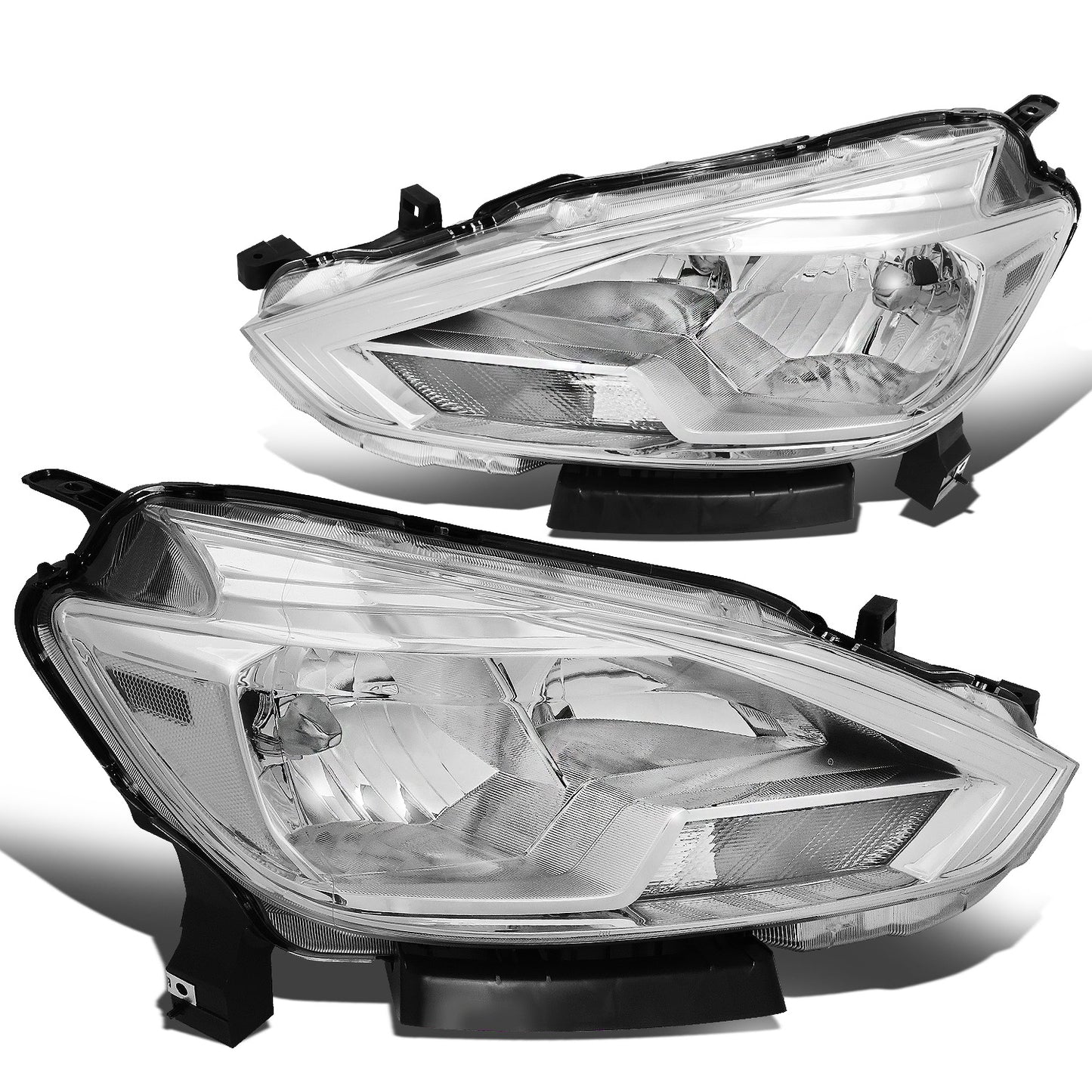 FAROS 16-18 NISSAN SENTRA - FITS MODELS W/ FACTORY HALOGEN HEADLIGHTS - OE STYLE - H11 LOW BEAM / H9 HIGH BEAM - CHROME HOUSING / CLEAR CORNER