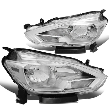 FAROS 16-18 NISSAN SENTRA - FITS MODELS W/ FACTORY HALOGEN HEADLIGHTS - OE STYLE - H11 LOW BEAM / H9 HIGH BEAM - CHROME HOUSING / CLEAR CORNER