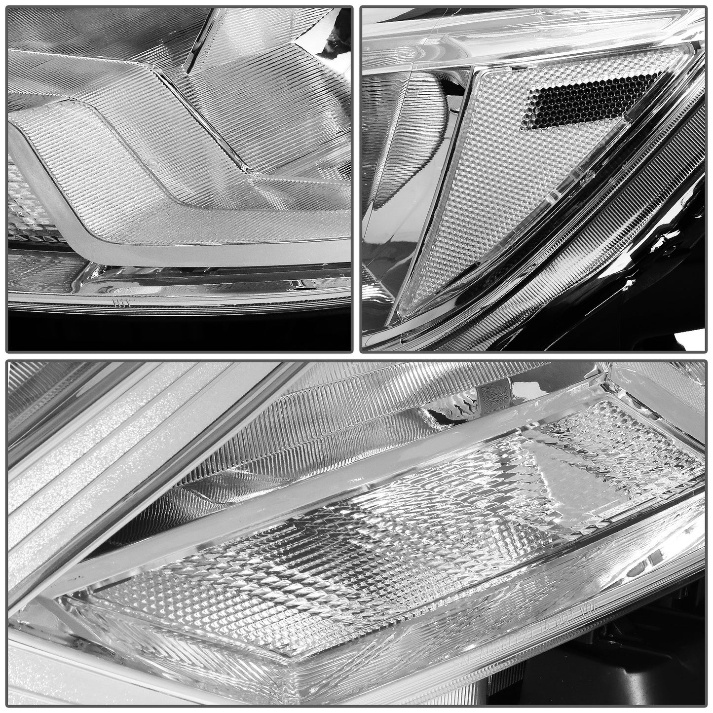 FAROS 16-18 NISSAN SENTRA - FITS MODELS W/ FACTORY HALOGEN HEADLIGHTS - OE STYLE - H11 LOW BEAM / H9 HIGH BEAM - CHROME HOUSING / CLEAR CORNER