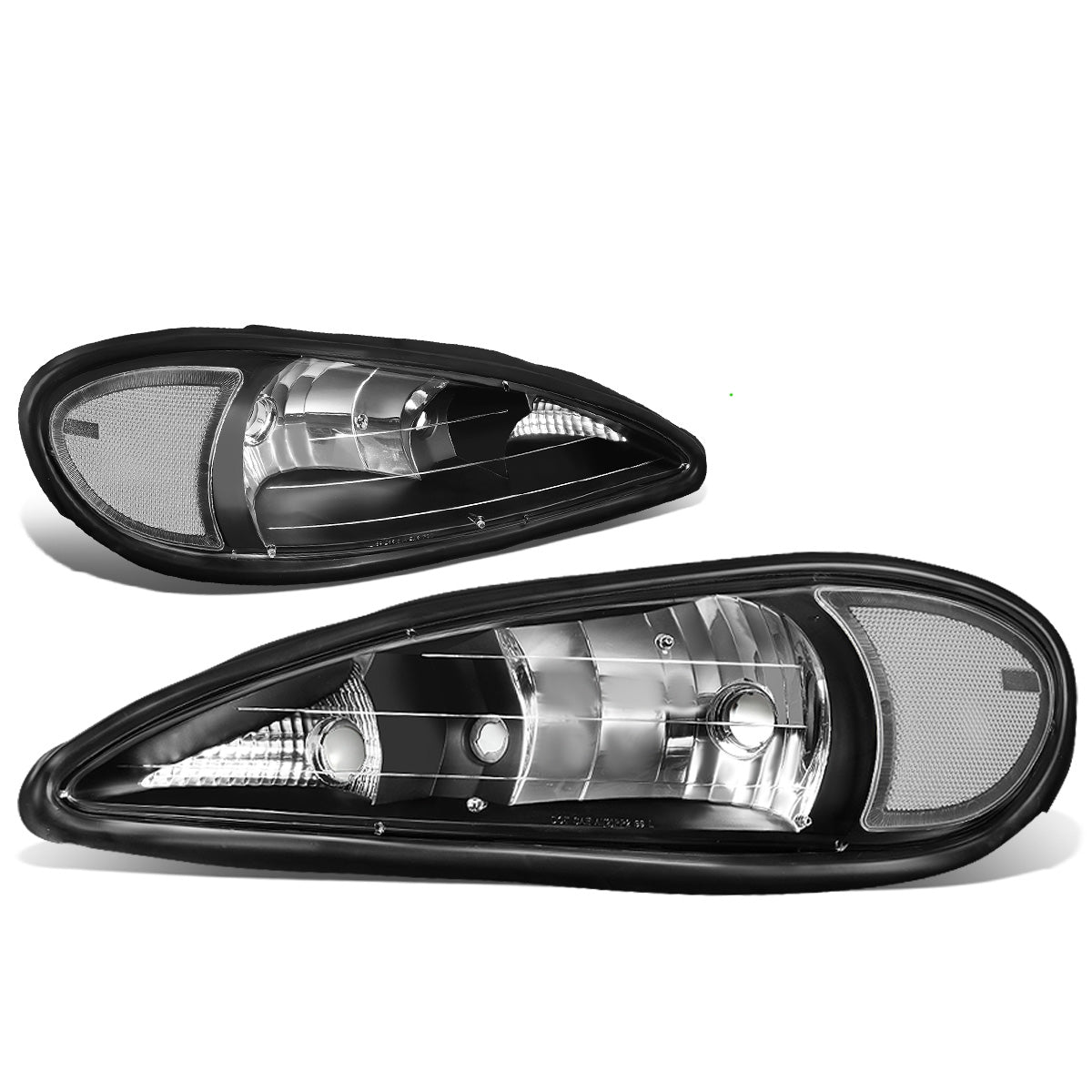 FAROS 99-05 PONTIAC GRAND AM - 9007 HIGH BEAM / LOW BEAM - BLACK HOUSING / CLEAR CORNER