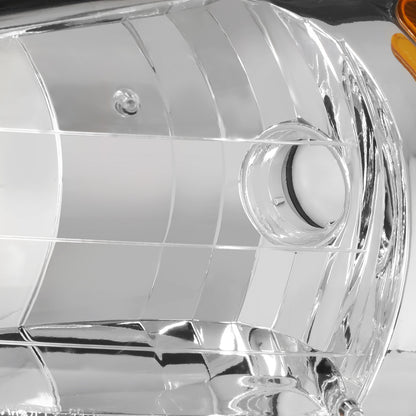 FAROS 99-05 PONTIAC GRAND AM - 9007 HIGH BEAM / LOW BEAM - CHROME HOUSING / AMBER CORNER