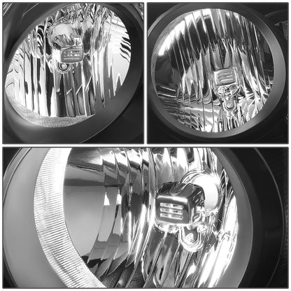 FAROS 06-08 DODGE RAM 1500 / 06-09 DODGE RAM 2500, 3500 - FITS MODELS W/ HALOGEN HEADLAMPS ONLY - H13 LOW BEAM / HIGH BEAM - BLACK HOUSING / CLEAR CORNER