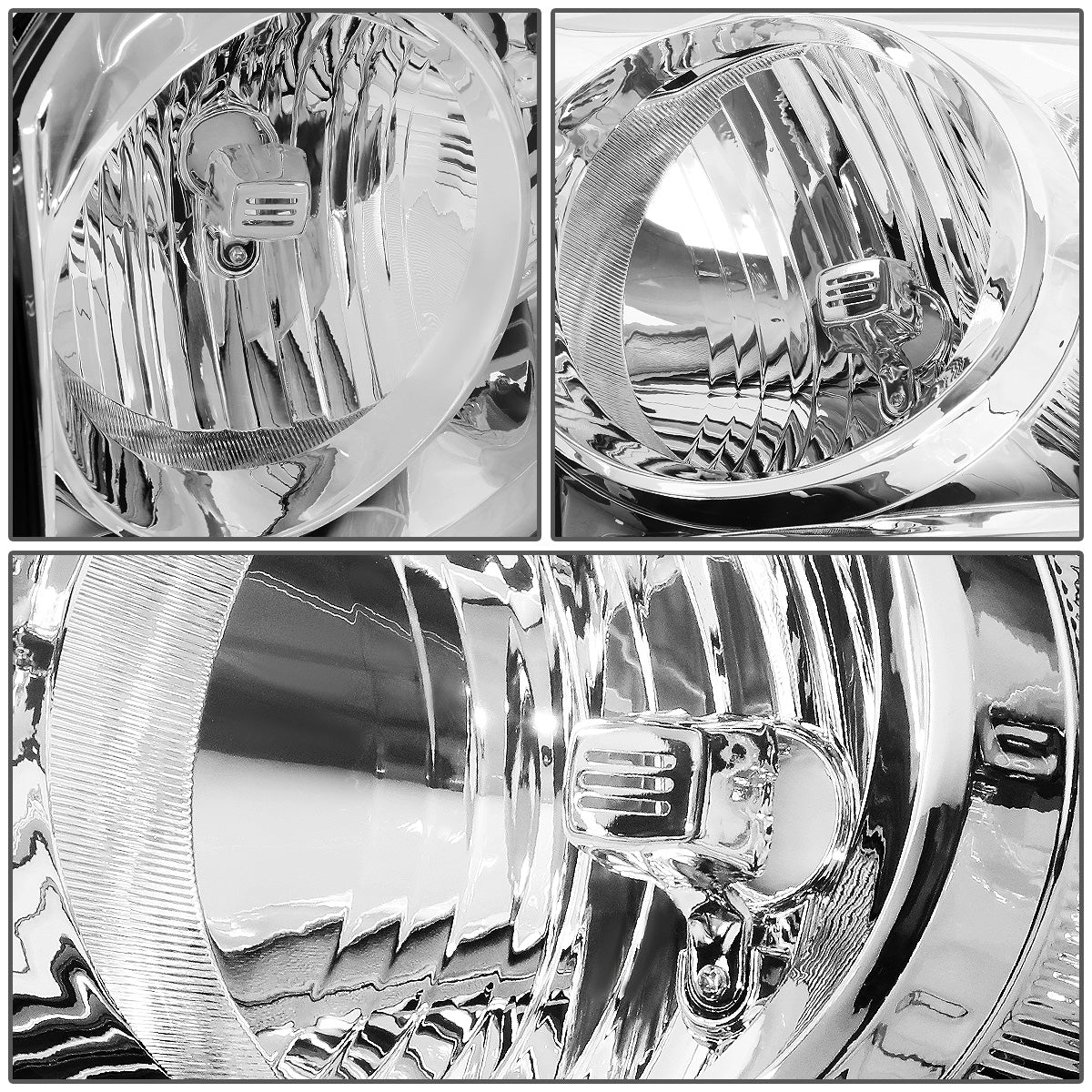 FAROS 06-08 DODGE RAM 1500 / 06-09 DODGE RAM 2500 , 3500 - FITS MODELS W/ HALOGEN HEADLAMPS ONLY - H13 LOW BEAM / HIGH BEAM - CHROME HOUSING / AMBER CORNER