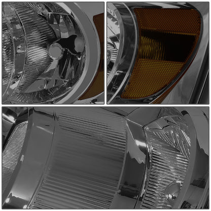 FAROS 06-08 DODGE RAM 1500 / 06-09 DODGE RAM 2500 , 3500 - FITS MODELS W/ HALOGEN HEADLAMPS ONLY - H13 LOW BEAM / HIGH BEAM - SMOKE LENS / AMBER CORNER