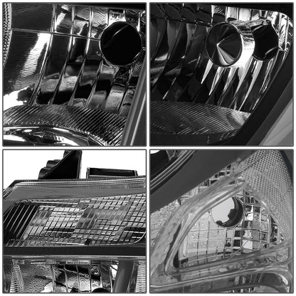 FAROS RAM PROMASTER 1500 2014-2022 / RAM PROMASTER 2500 2014-2022 / RAM PROMASTER 3500 2014-2022 - WITHOUT DAYTIME RUNNING LAMPS - OE STYLE - H7 LOW & HIGH BEAM / 2827 SIDE MARKER / 7443 TURN SIGNAL - BLACK HOUSING / CLEAR CORNER