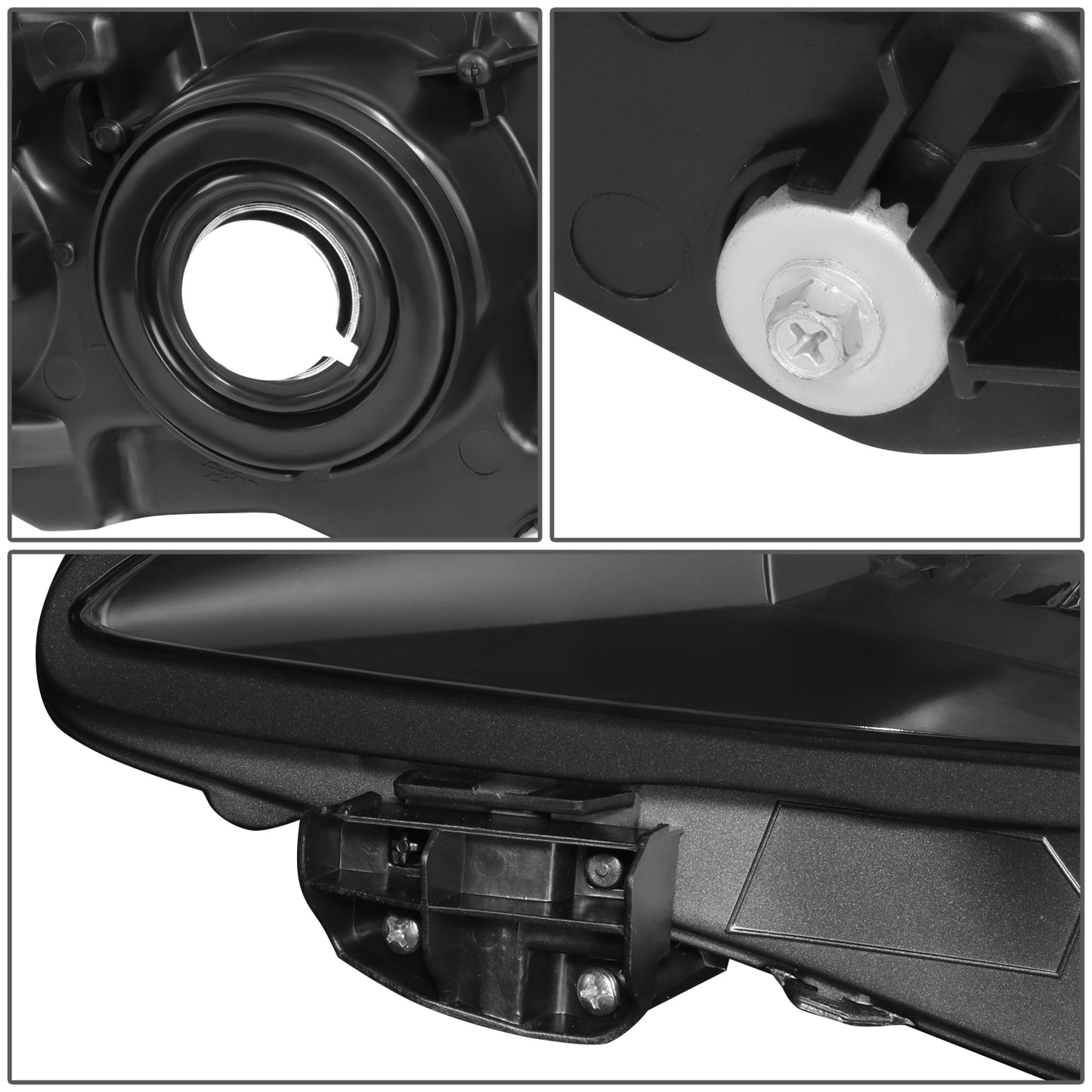 FAROS 10-12 LEXUS RX350 - FITS MODELS W/ HALOGEN HEADLIGHTS ONLY - PROJECTOR - H11 LOW BEAM / 9005 HIGH BEAM/ 168 SIDE MARKER / 7440A SIGNAL - BLACK HOUSING / AMBER CORNER