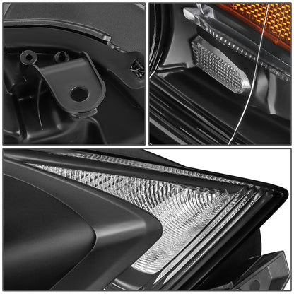 FAROS 13-15 LEXUS RX350, RX450H - FITS MODELS W/ HALOGEN HEADLIGHTS ONLY - PROJECTOR - H11 LOW BEAM / 9005 HIGH BEAM/ 168 SIDE MARKER / 7440A SIGNAL - BLACK HOUSING / AMBER CORNER